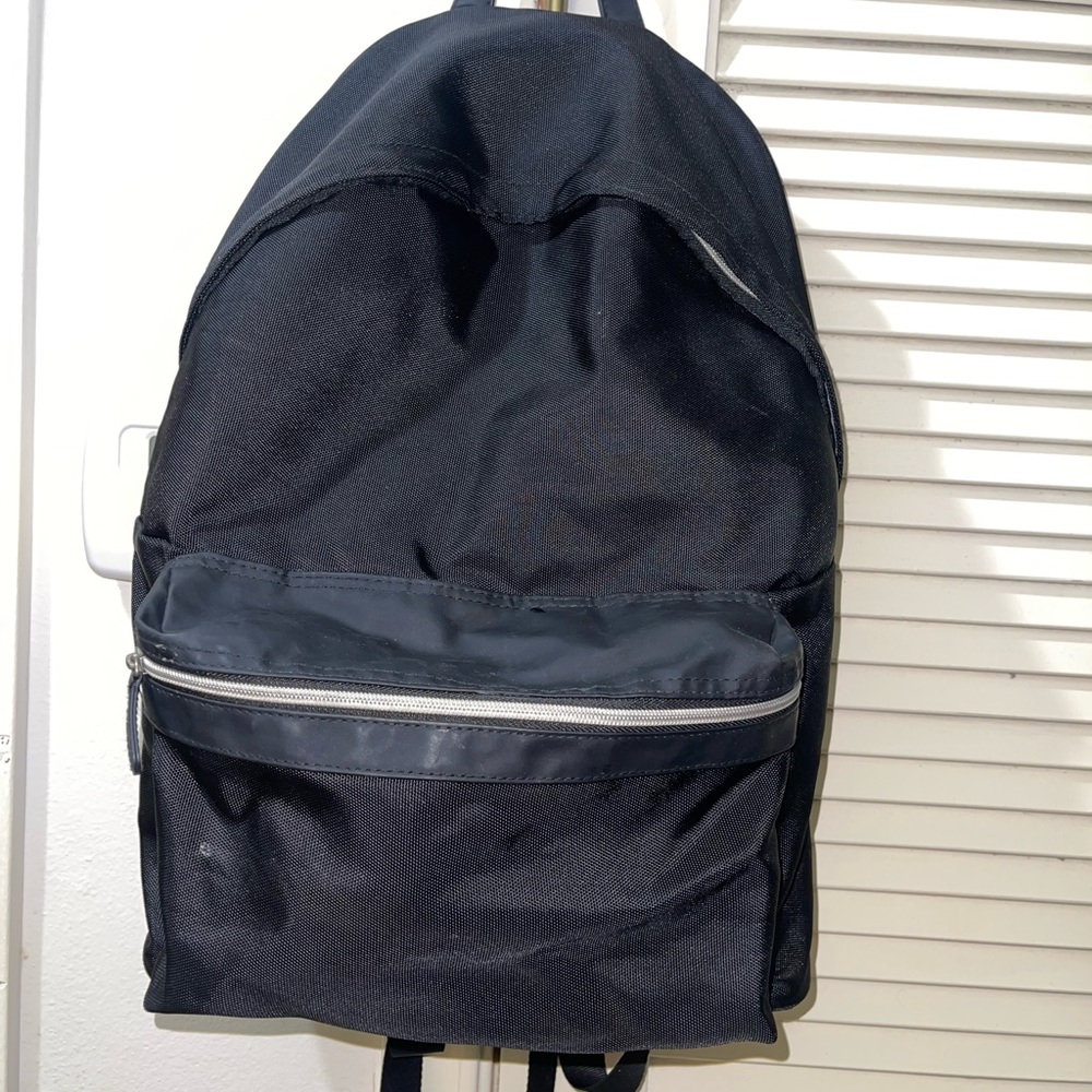 Black Backpack Unisex With Straps Medium Size